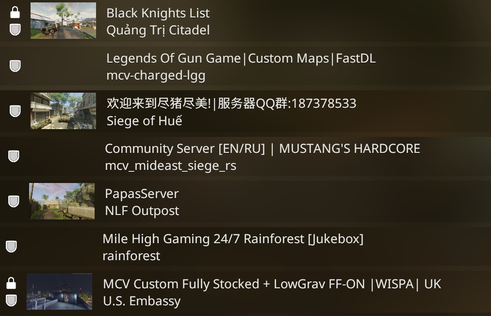 List of Community servers that are currently up, we could always use more! RIP Hotel Midnight