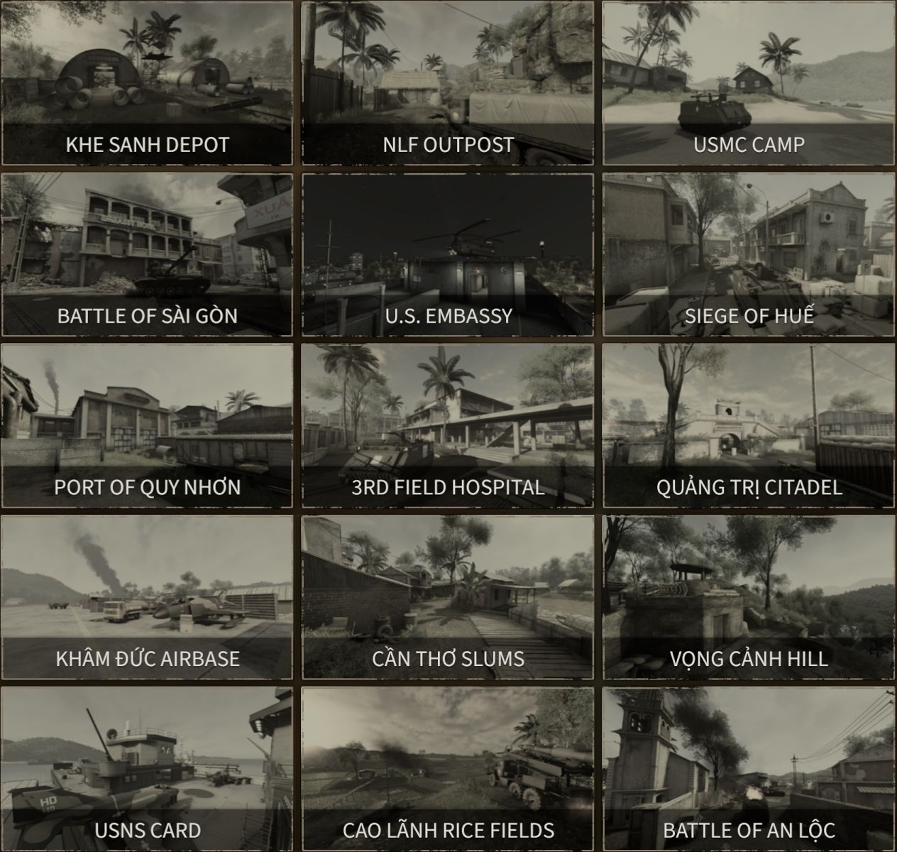 Current Map Rotation with "Old Postcard" effect